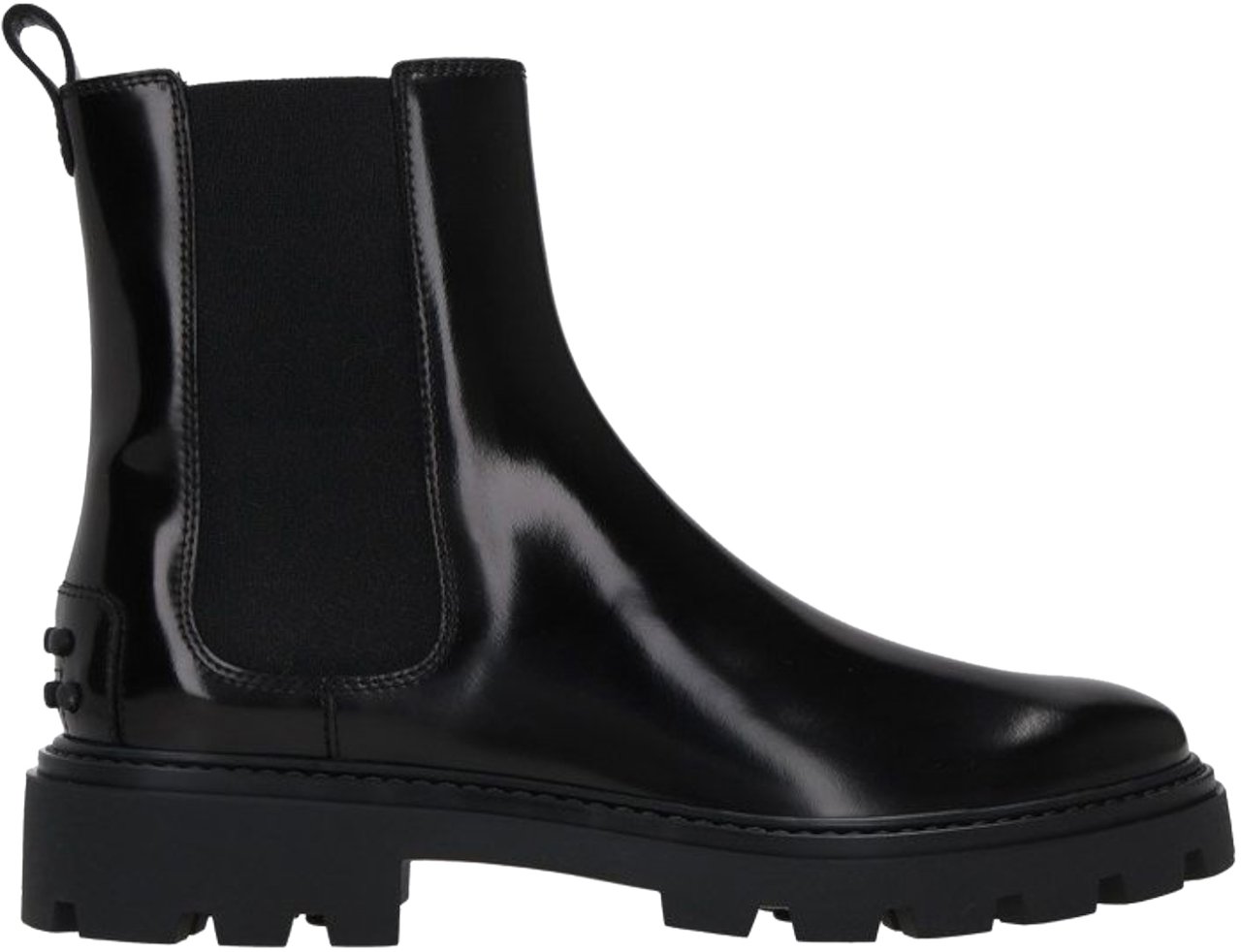 Tod's Tod's Black leather ankle boots Zwart