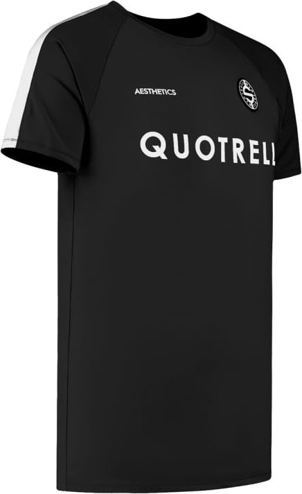 Quotrell Milano T-shirt | Black / White Zwart