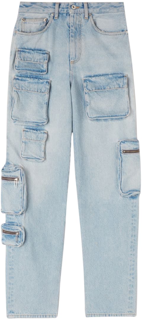 OFF-WHITE Off White Trousers Blue Blauw