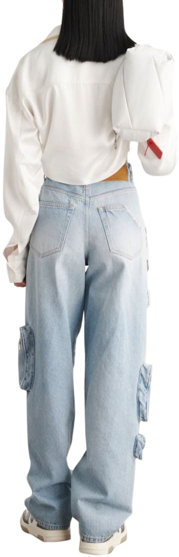 OFF-WHITE Off White Trousers Blue Blauw