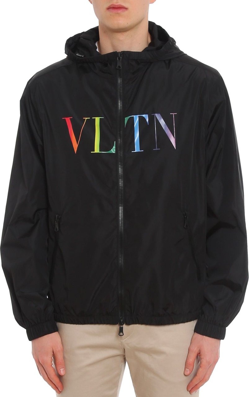 Valentino Valentino Windbreaker Jacket Zwart