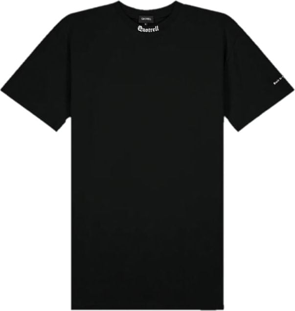Quotrell Miami T-shirt Dress | Black / White Zwart
