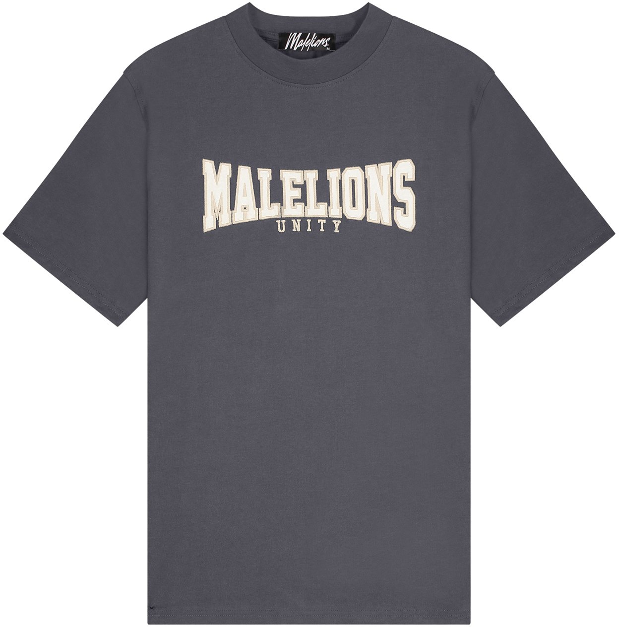 Malelions Unity T-Shirt- Iron Grey/Beige Grijs