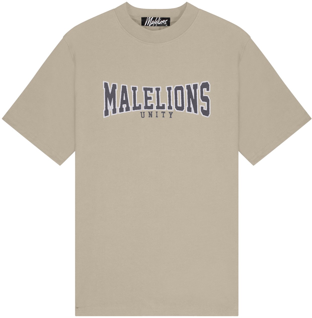 Malelions Unity T-Shirt- Beige/Iron Grey Beige