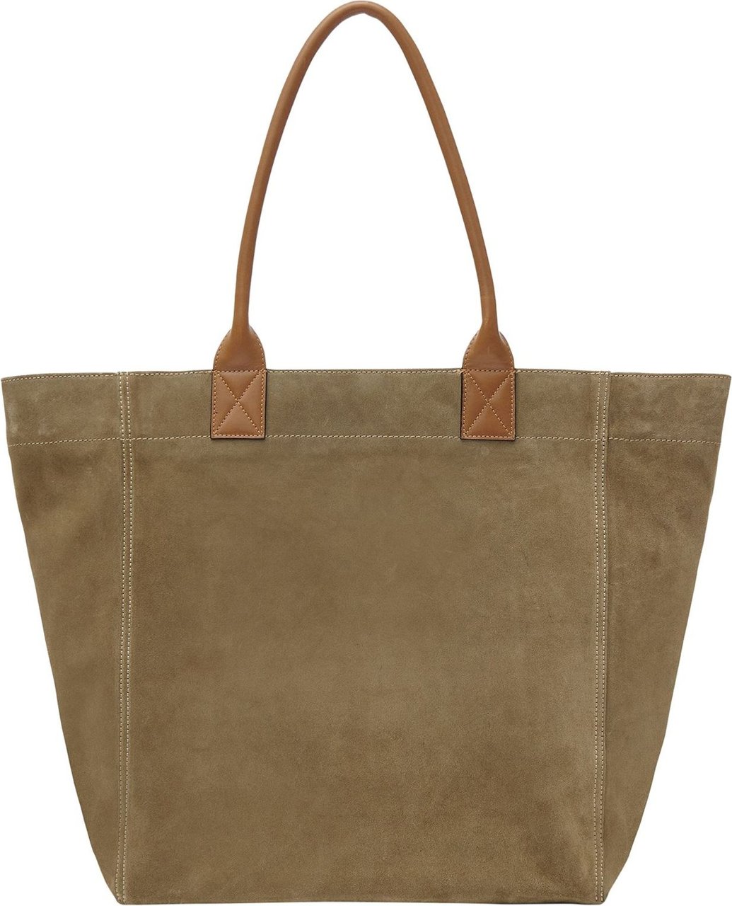 Isabel Marant Yenky iconic suede tote bag Groen