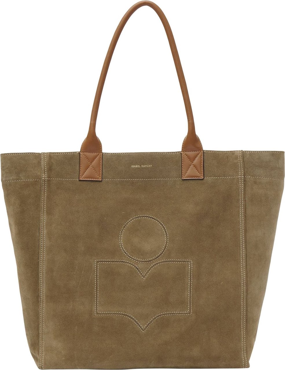 Isabel Marant Yenky iconic suede tote bag Groen