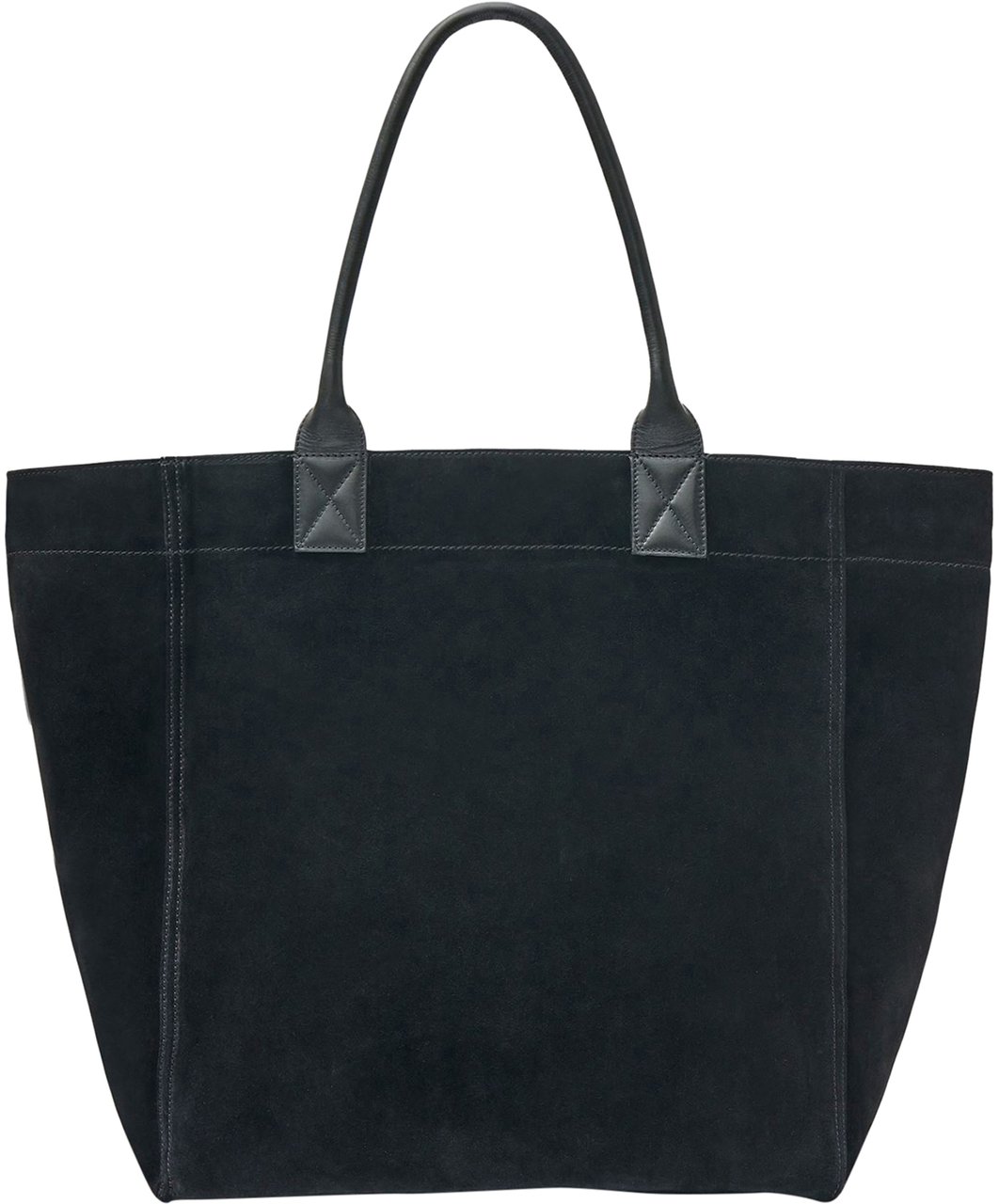 Isabel Marant Yenky logo-print suede tote bag Zwart