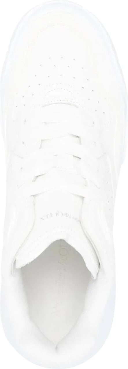 Alexander McQueen perforated low-top sneakers Wit