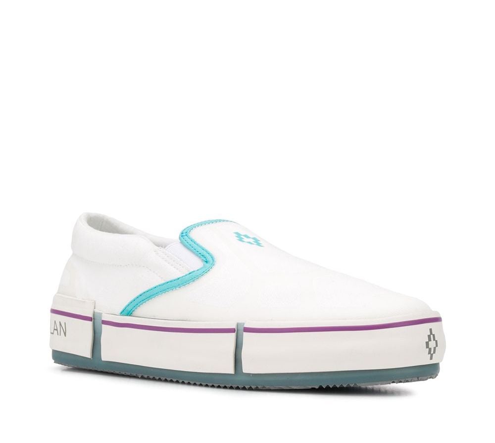 Marcelo Burlon Cross Vulcanized Slip-on Sneakers Wit