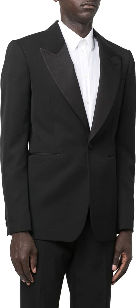 Alexander McQueen tailored single-breasted suit jacke Zwart