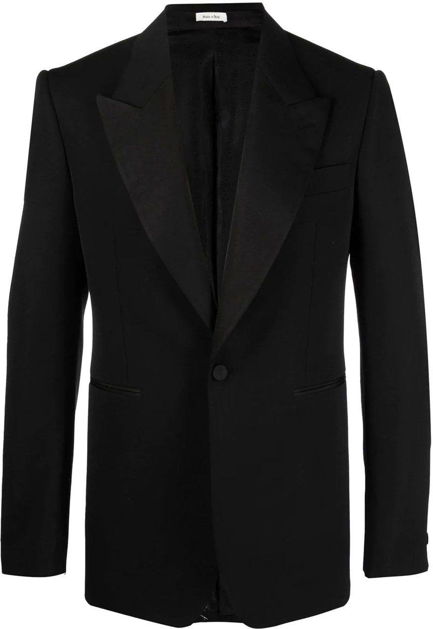 Alexander McQueen tailored single-breasted suit jacke Zwart