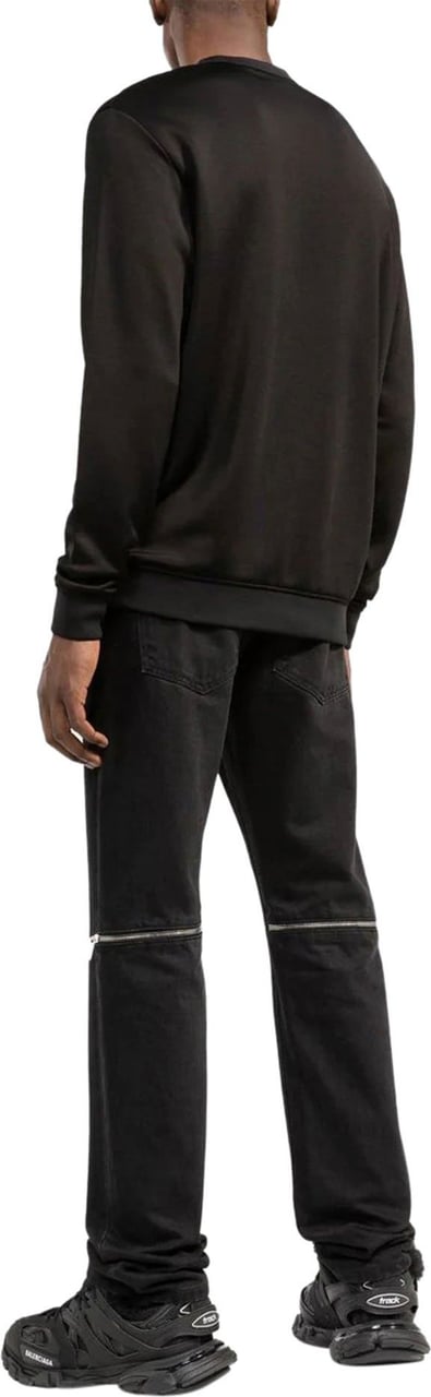 Alexander McQueen logo-print crew-neck sweatshirt Zwart