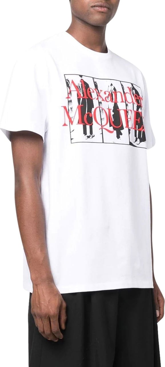 Alexander McQueen logo-print short-sleeve T-shirt Divers