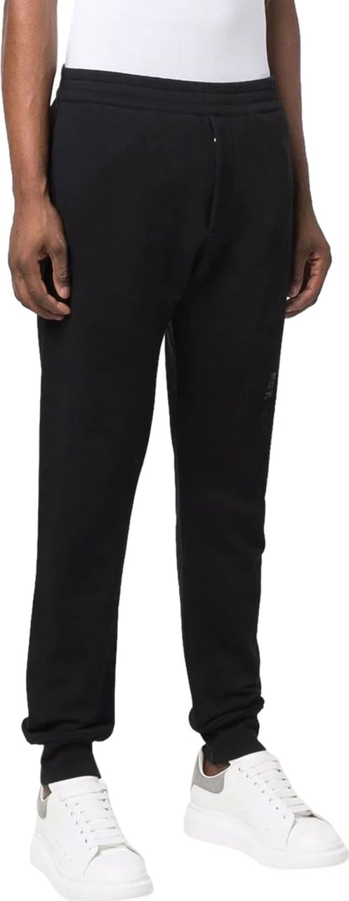 Alexander McQueen logo-print cotton track trousers Zwart