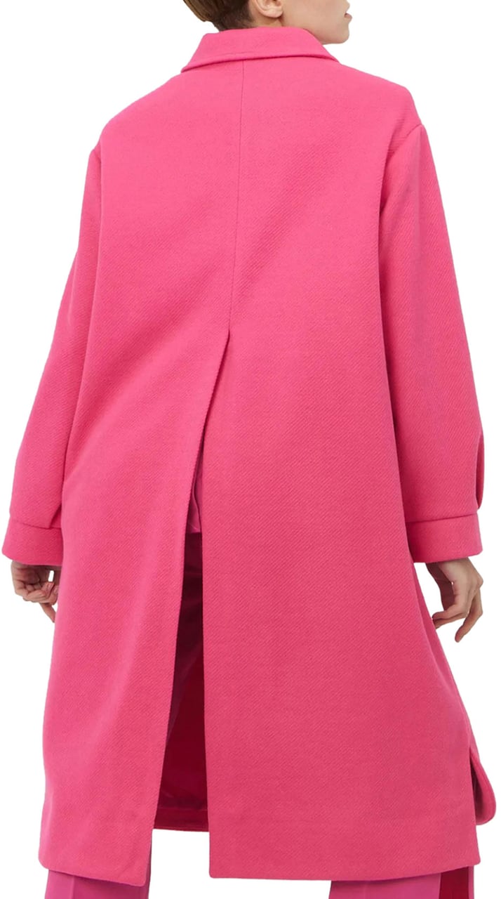 Silvian Heach Long Coat Silvian Hotpink Roze