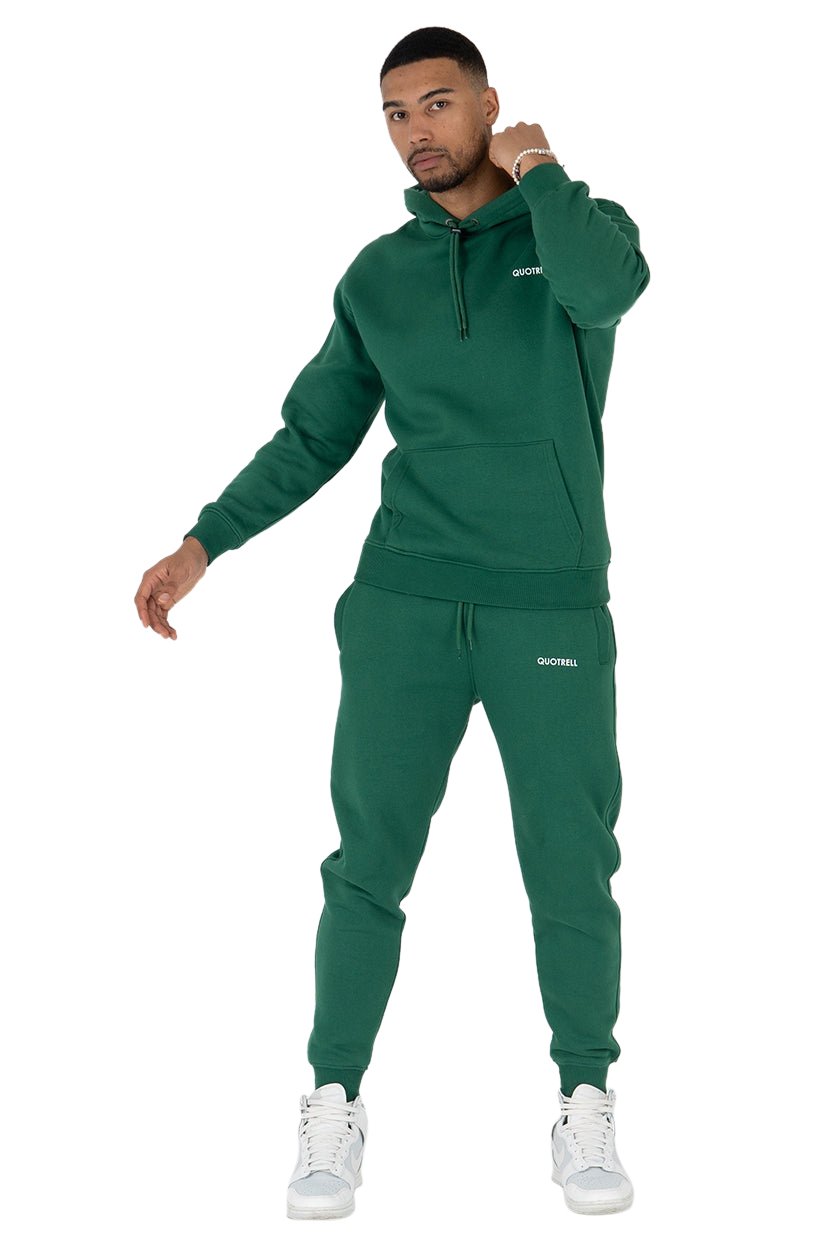 Quotrell Cabrera Hoodie | Petrol / White Groen