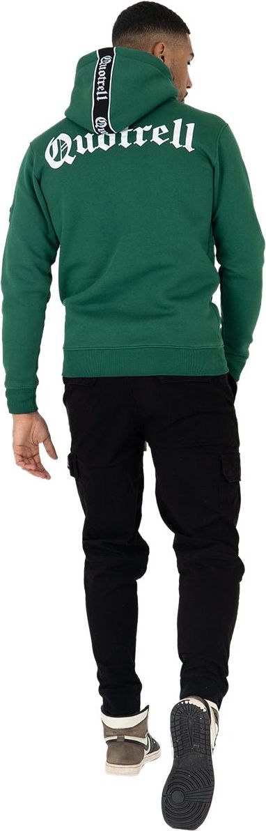 Quotrell Commodore Hoodie | Petrol / White Groen
