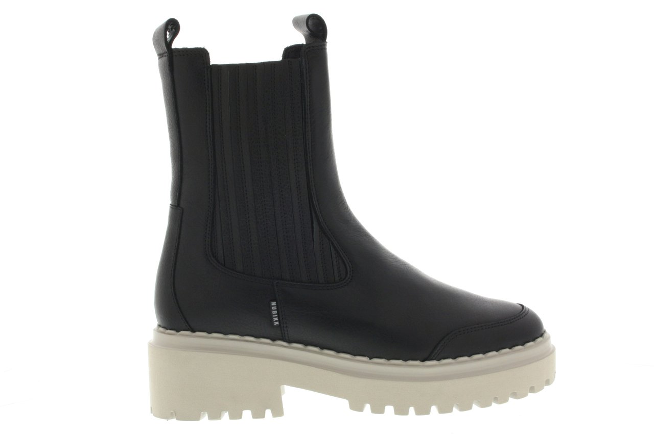 Nubikk Fae Lina | Zwarte Chelsea Boots Zwart