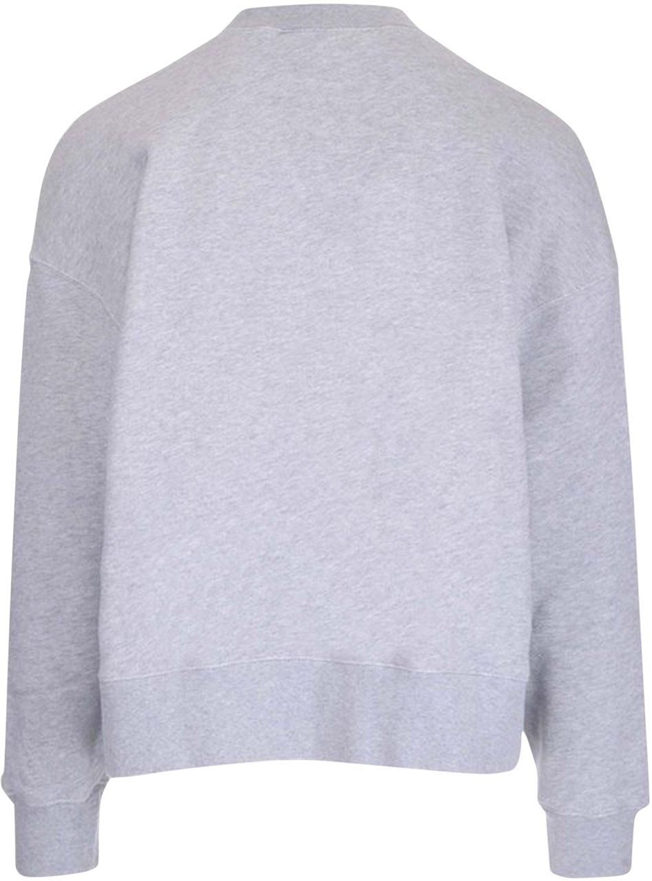 Palm Angels logo-print crew-neck sweatshirt Grijs