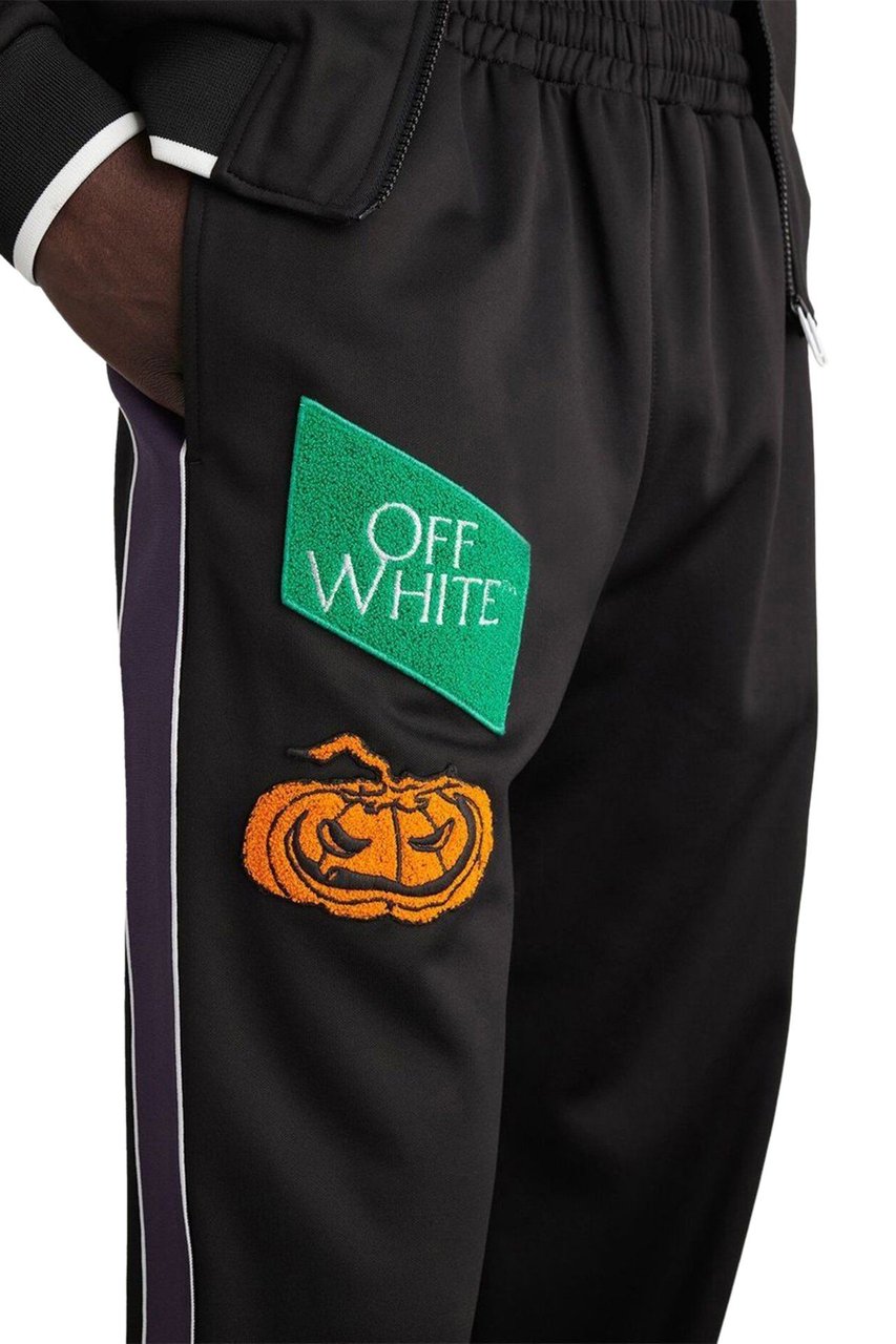 OFF-WHITE logo-patch track pants Zwart