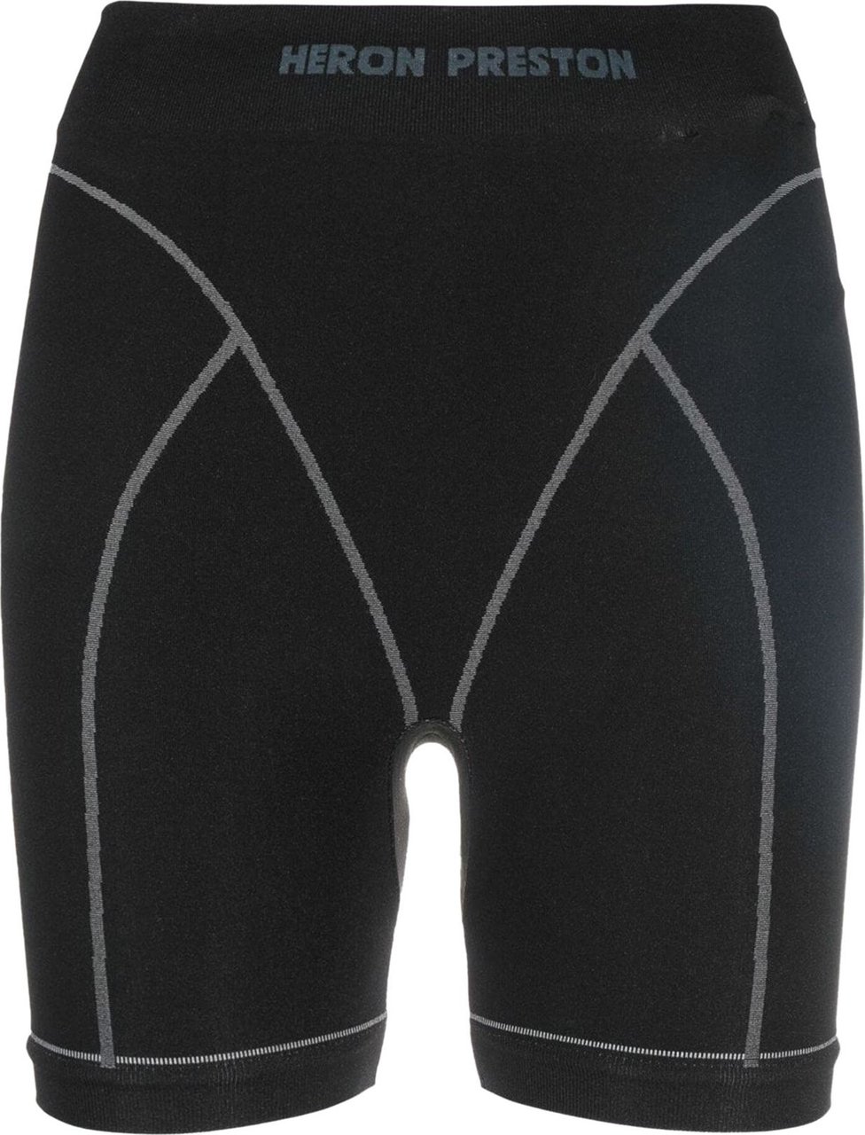 Heron Preston logo-waistband cycling shorts Zwart