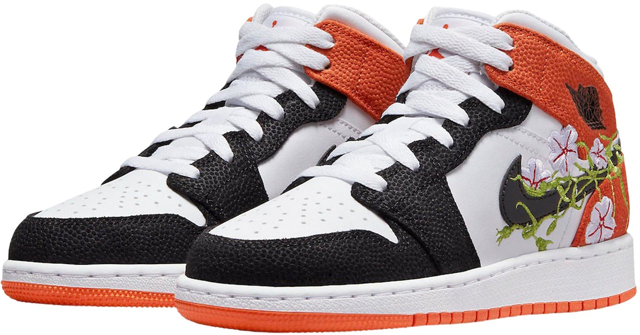 Nike Air Jordan 1 Mid Basketball Blossom (GS) Divers