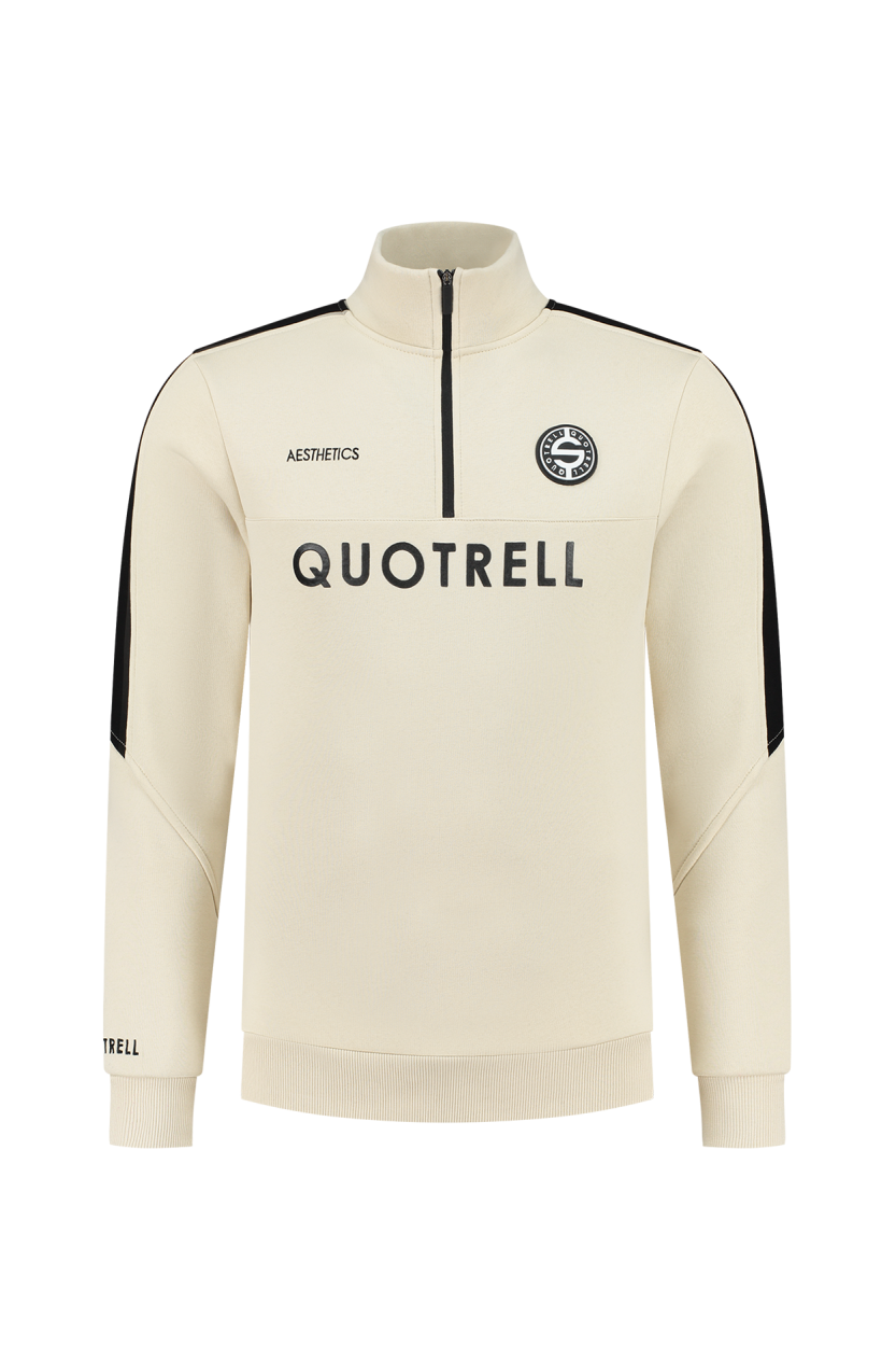 Quotrell Roma Top | Beige / Black Beige