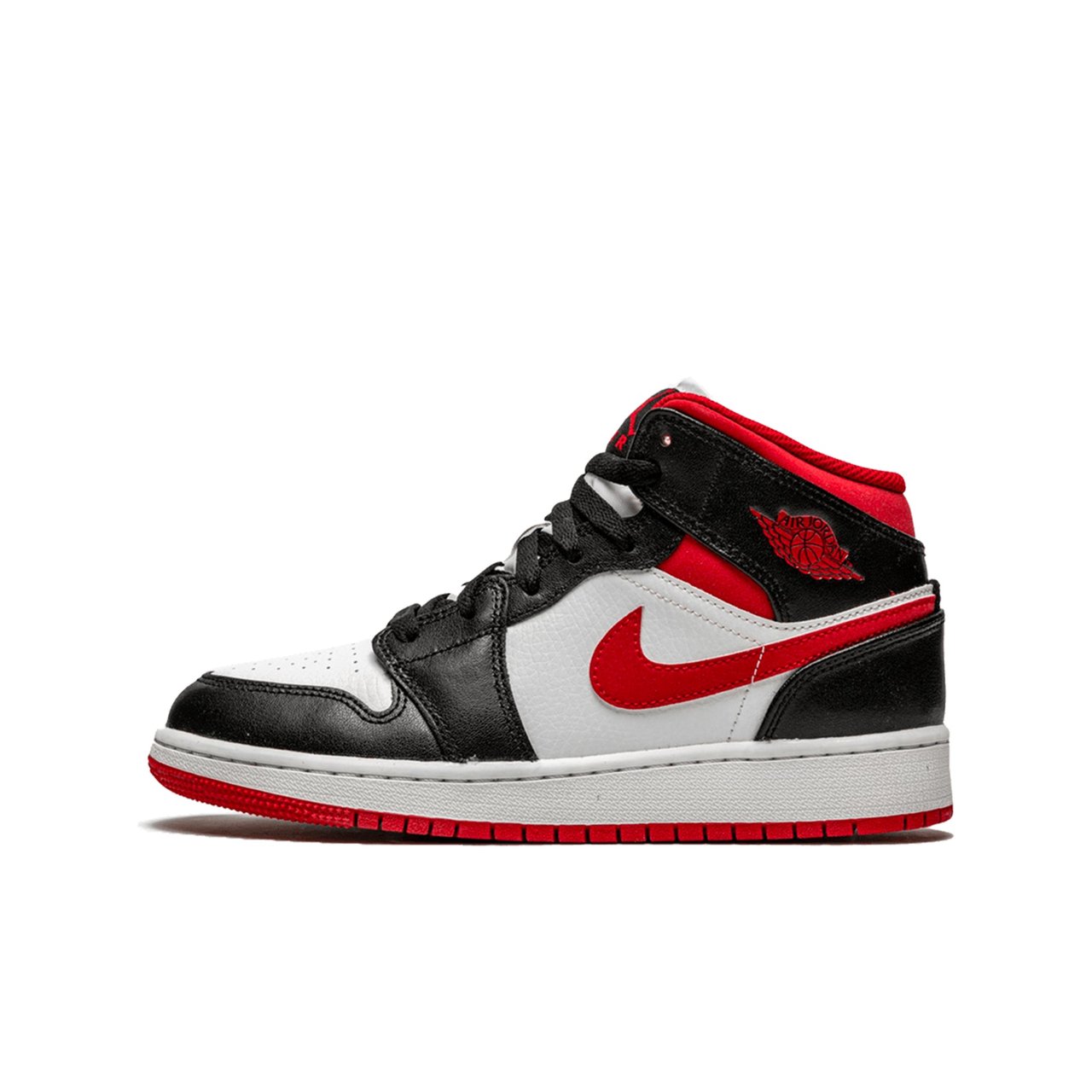 Nike Air Jordan 1 Mid Gym Red Black White (GS) Divers