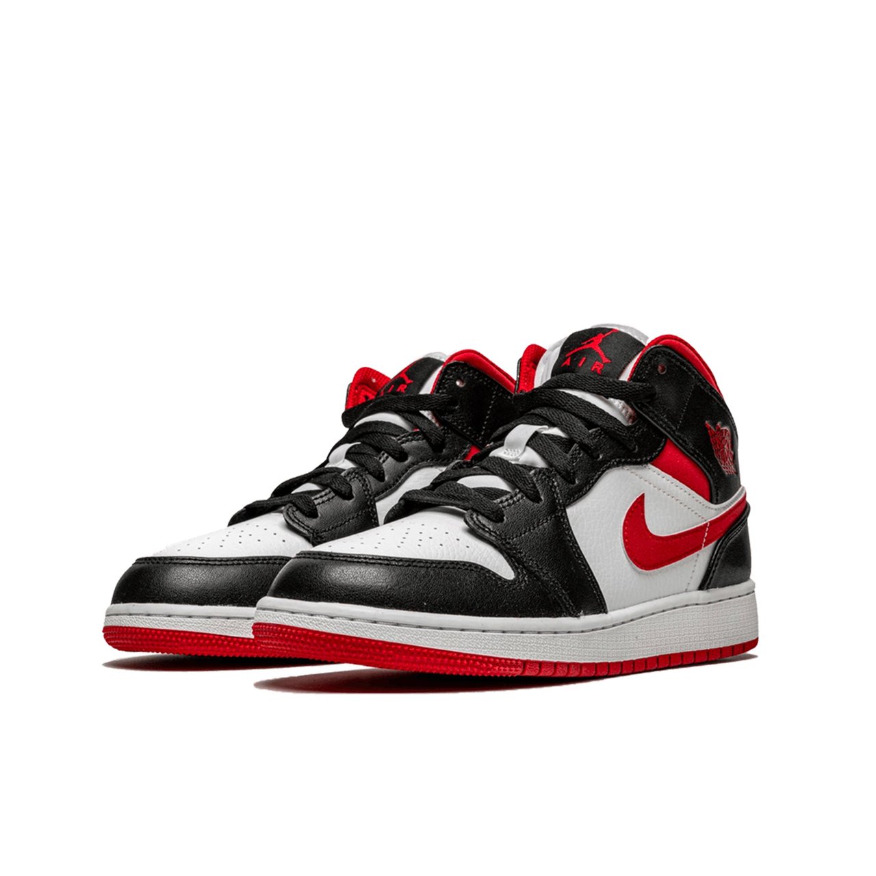 Nike Air Jordan 1 Mid Gym Red Black White (GS) Divers