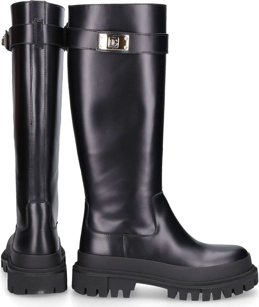 Dolce & Gabbana Boots Ck Black Battisti Zwart