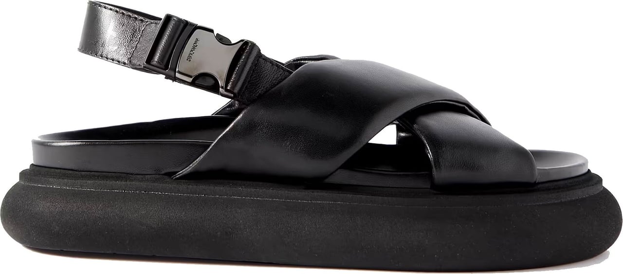 Moncler Moncler Solarisse Leather Sandals Zwart