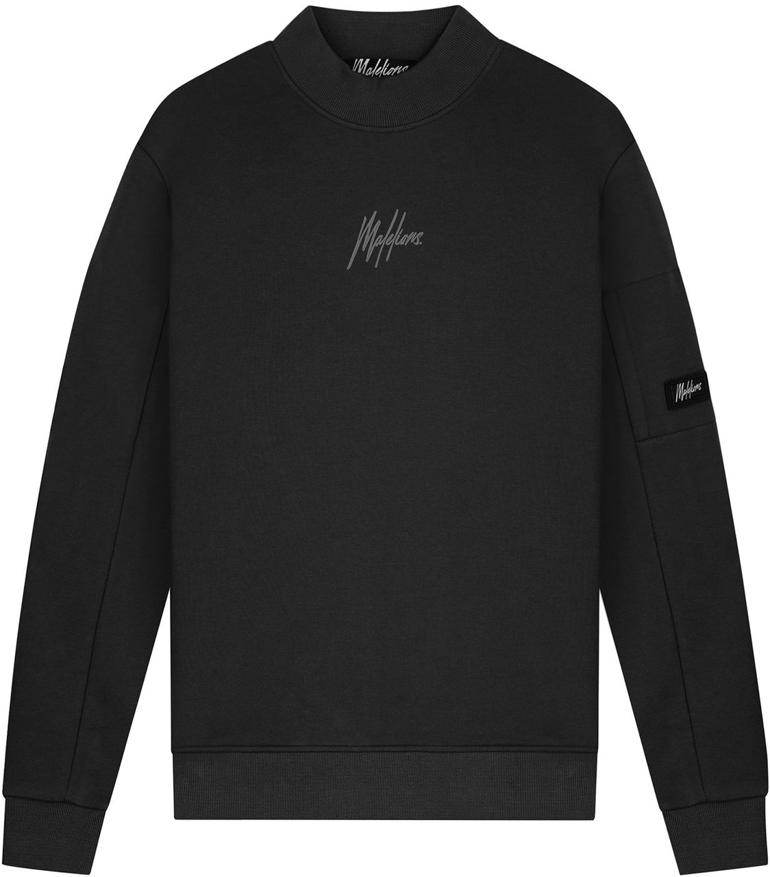 Malelions Turtle Crewneck - Black Zwart