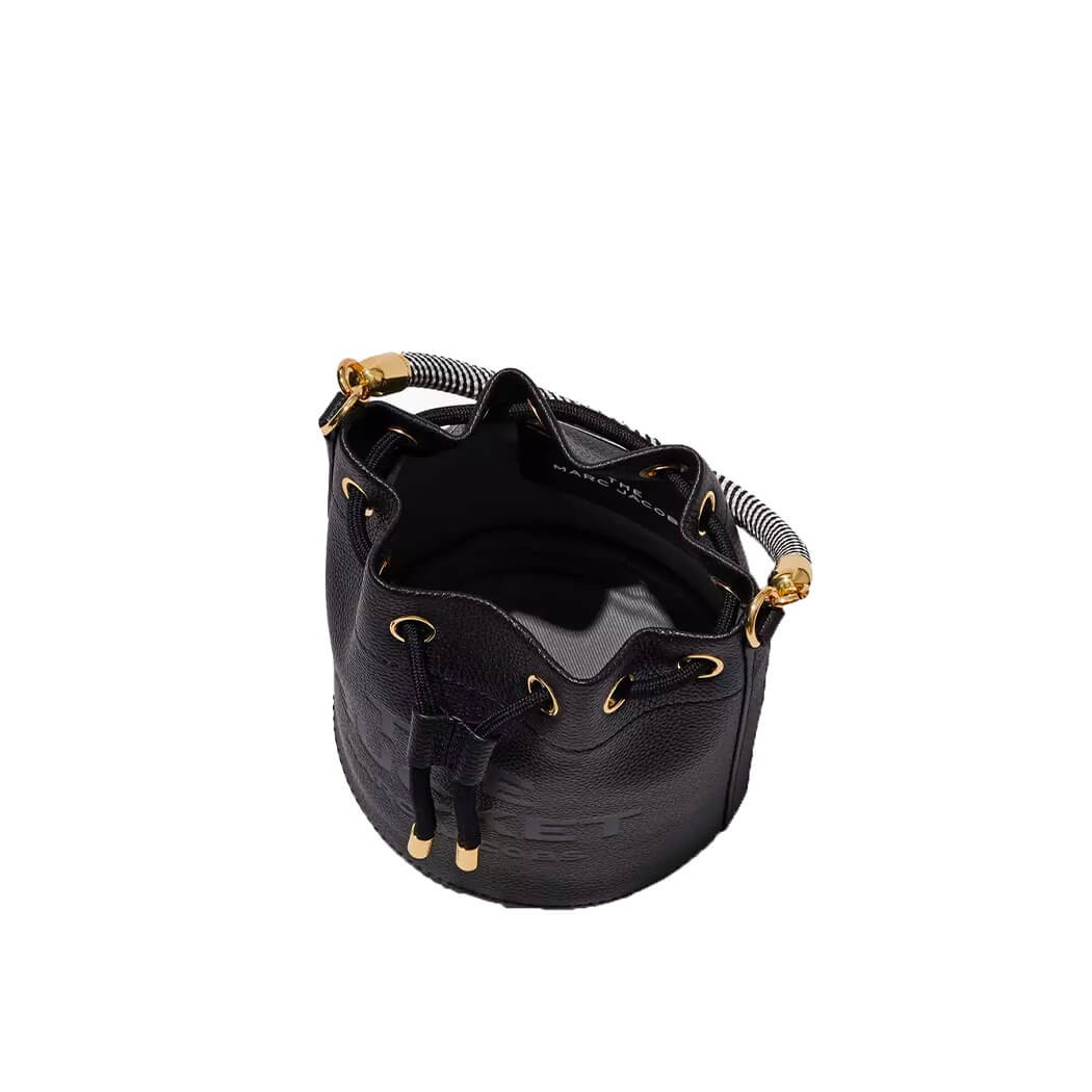 Marc Jacobs Macr Jacobs The Leather Bucket Black Bag Black Zwart