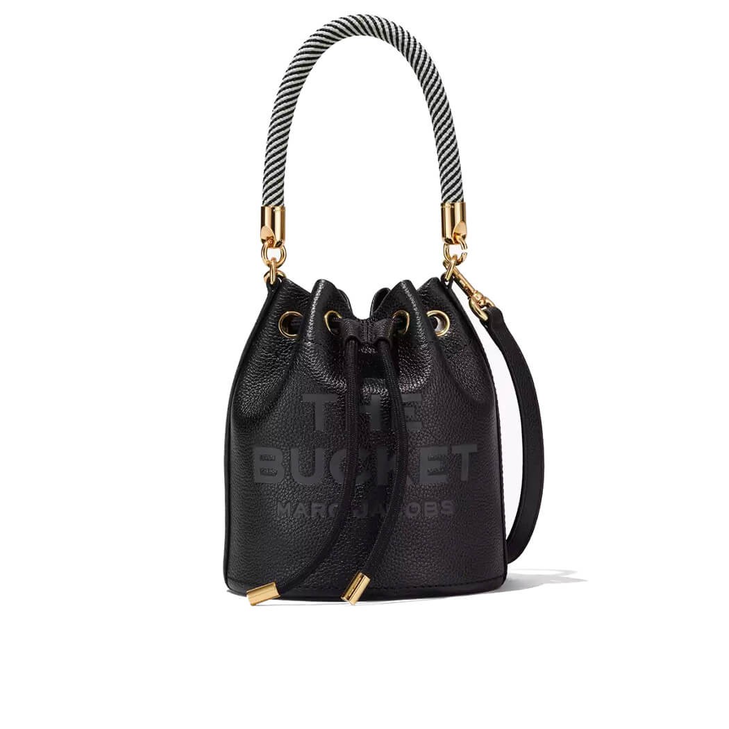 Marc Jacobs Macr Jacobs The Leather Bucket Black Bag Black Zwart