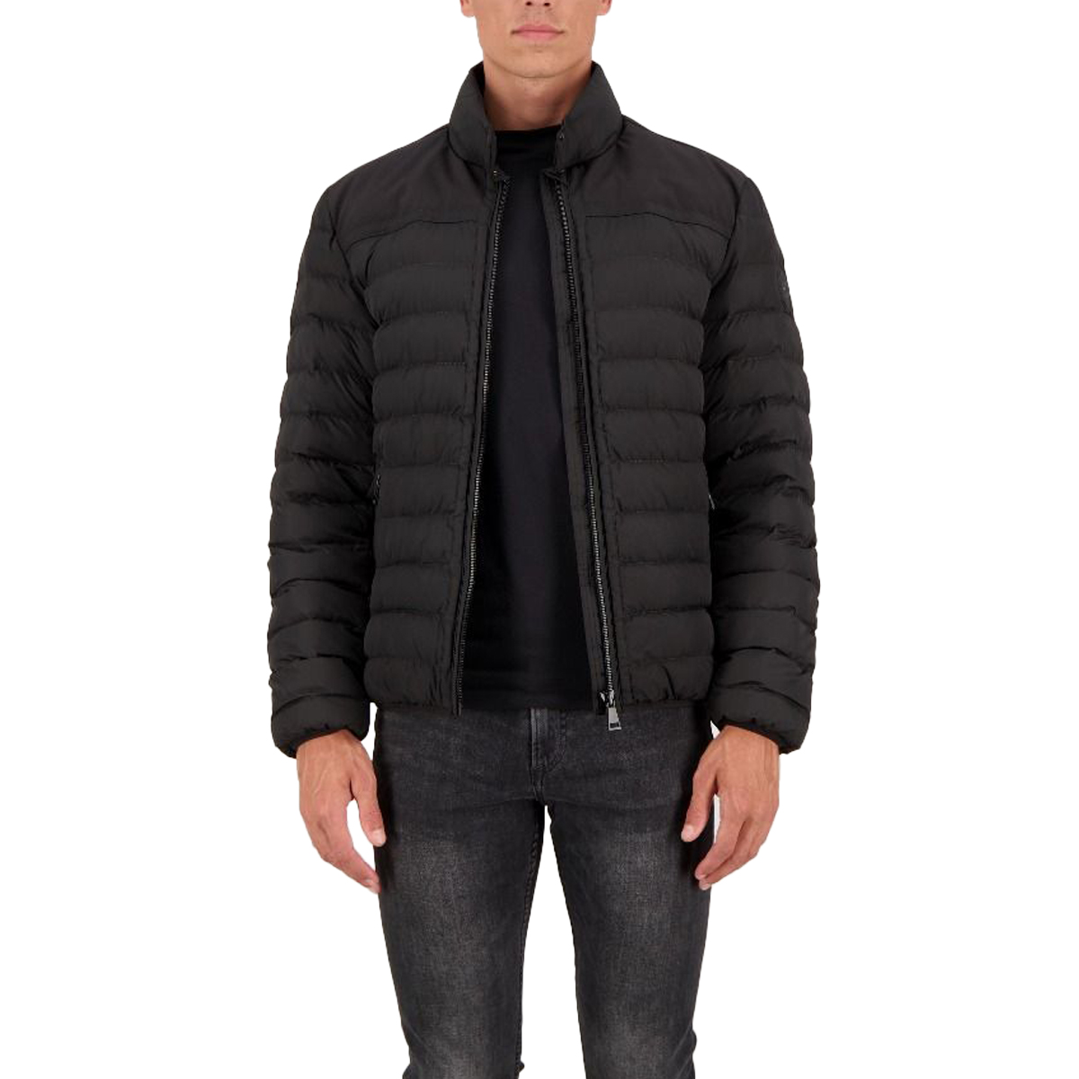 Airforce Hooded Padded Jacket Zwart