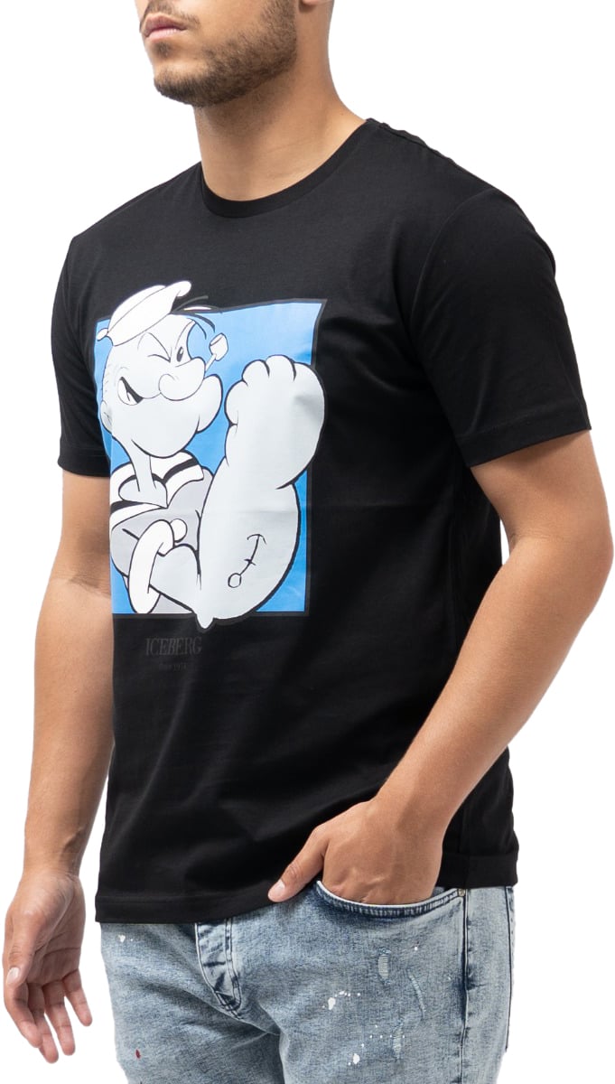 Iceberg T-Shirt Popeye Zwart