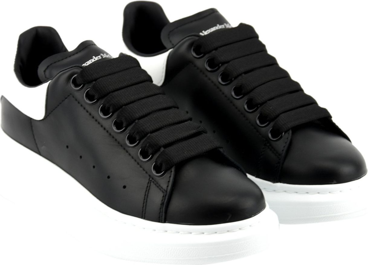 Alexander McQueen Oversized Sneaker Black Whi Zwart