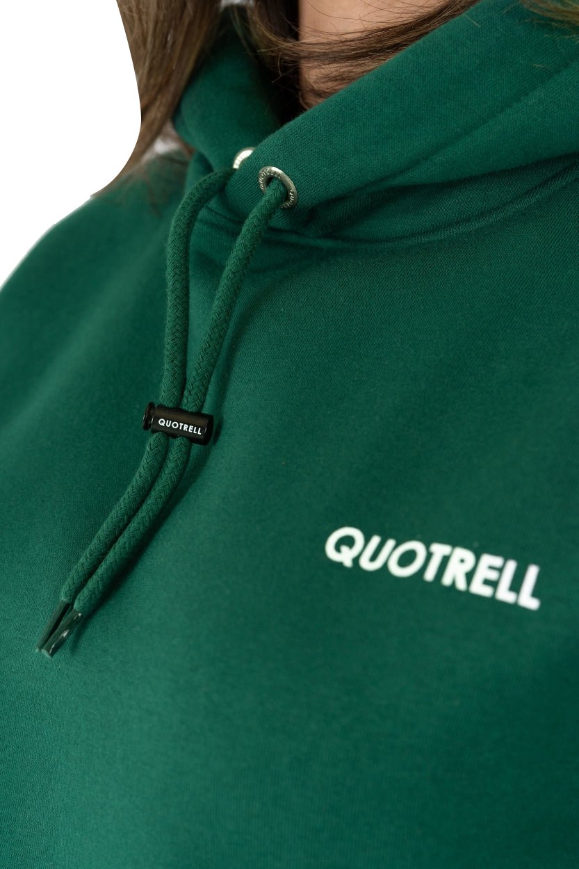 Quotrell Cabrera Hoodie | Petrol / White Groen