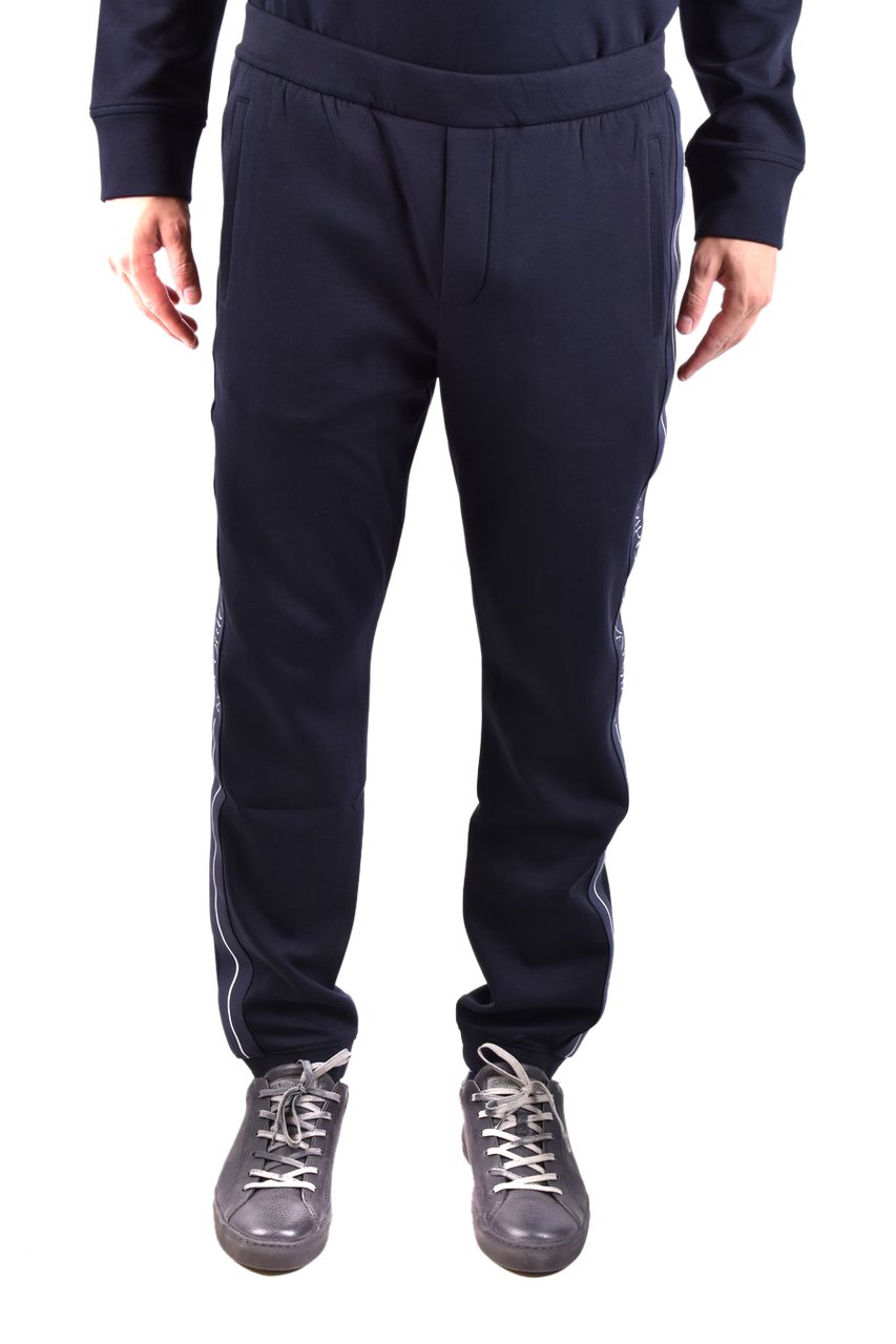 Emporio Armani Trousers Cyan Blauw