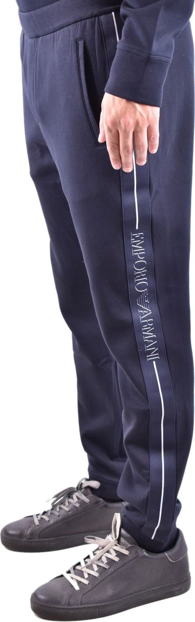 Emporio Armani Trousers Cyan Blauw