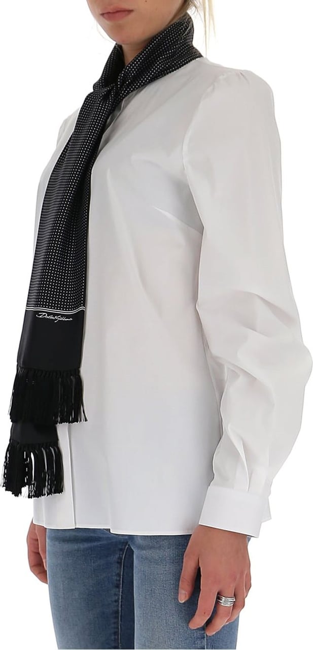Dolce & Gabbana scarf detail shirt Wit