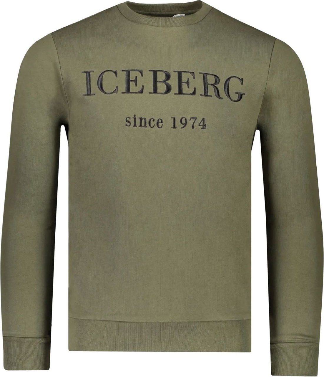 Iceberg Name Sweater Green Groen