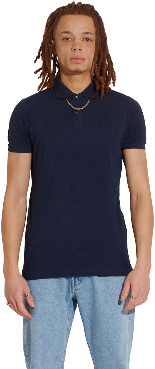 Iceberg L5 Polo Navy Blauw