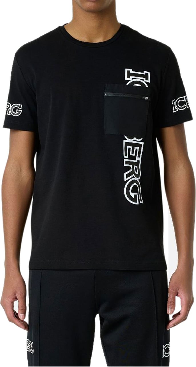 Iceberg 5D T-shirt Jersey Zwart
