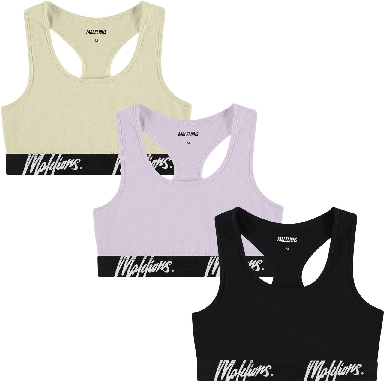 Malelions Bralette 3-Pack - Tricolore Divers