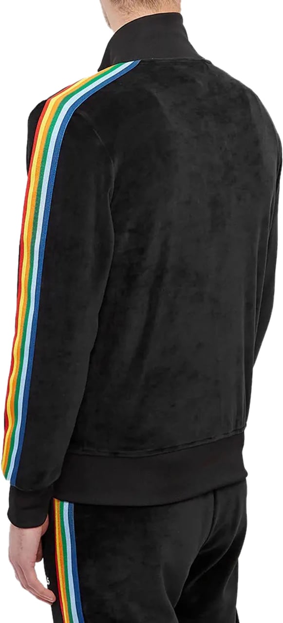 Palm Angels Rainbow Chenille Track Jacket Zwart