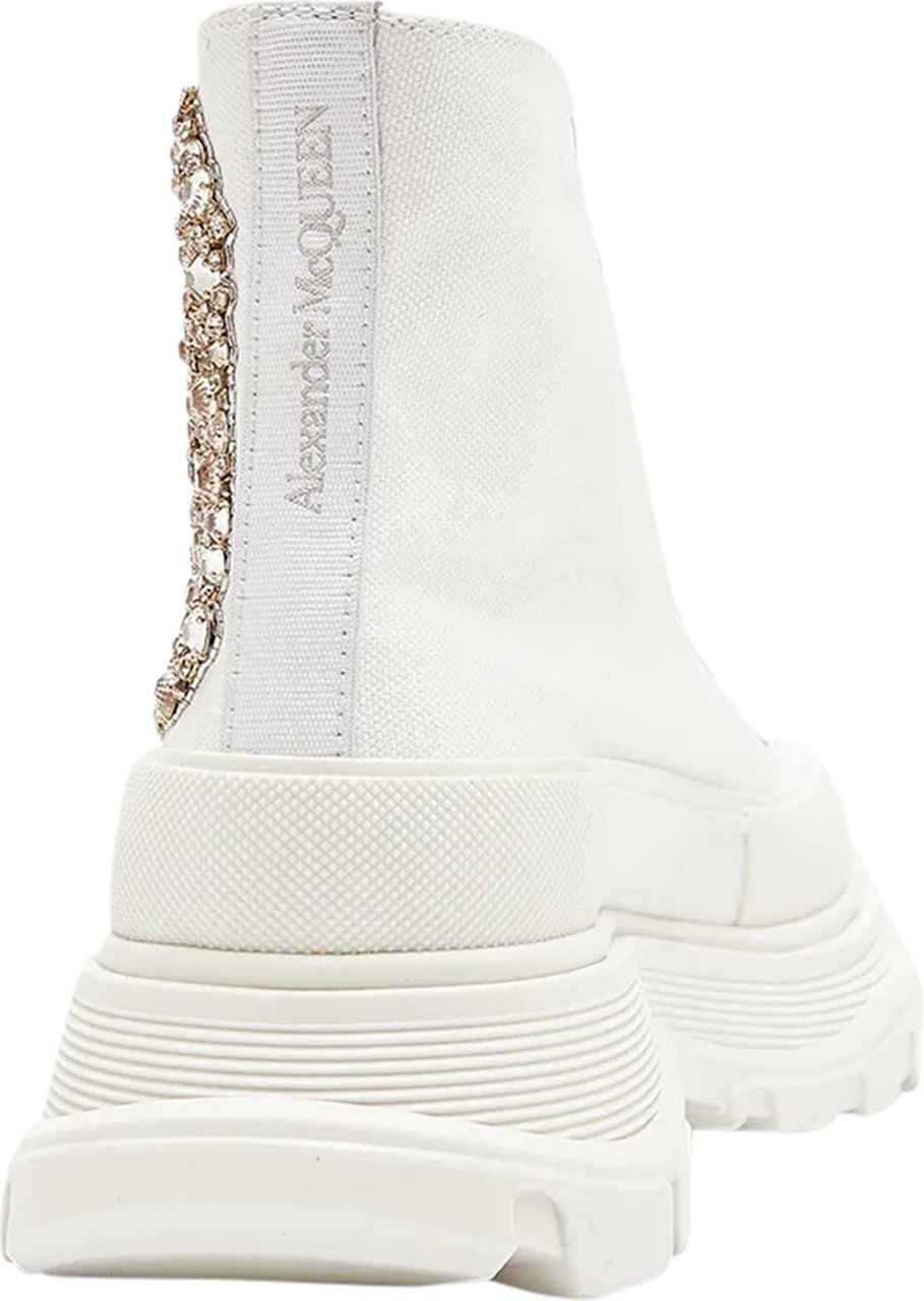 Alexander McQueen crystal embellished boots Wit