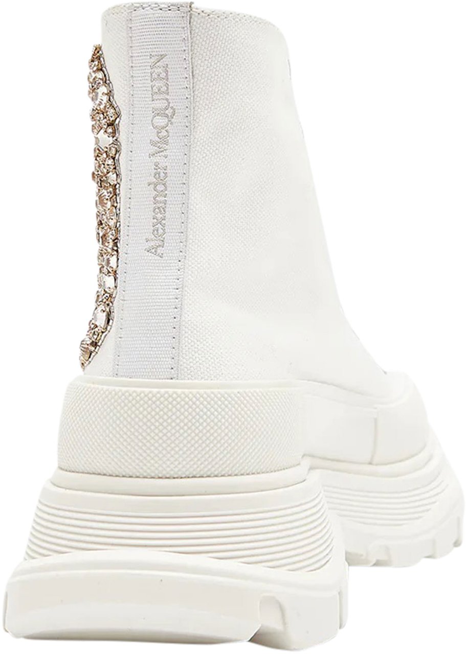 Alexander McQueen crystal embellished boots Wit