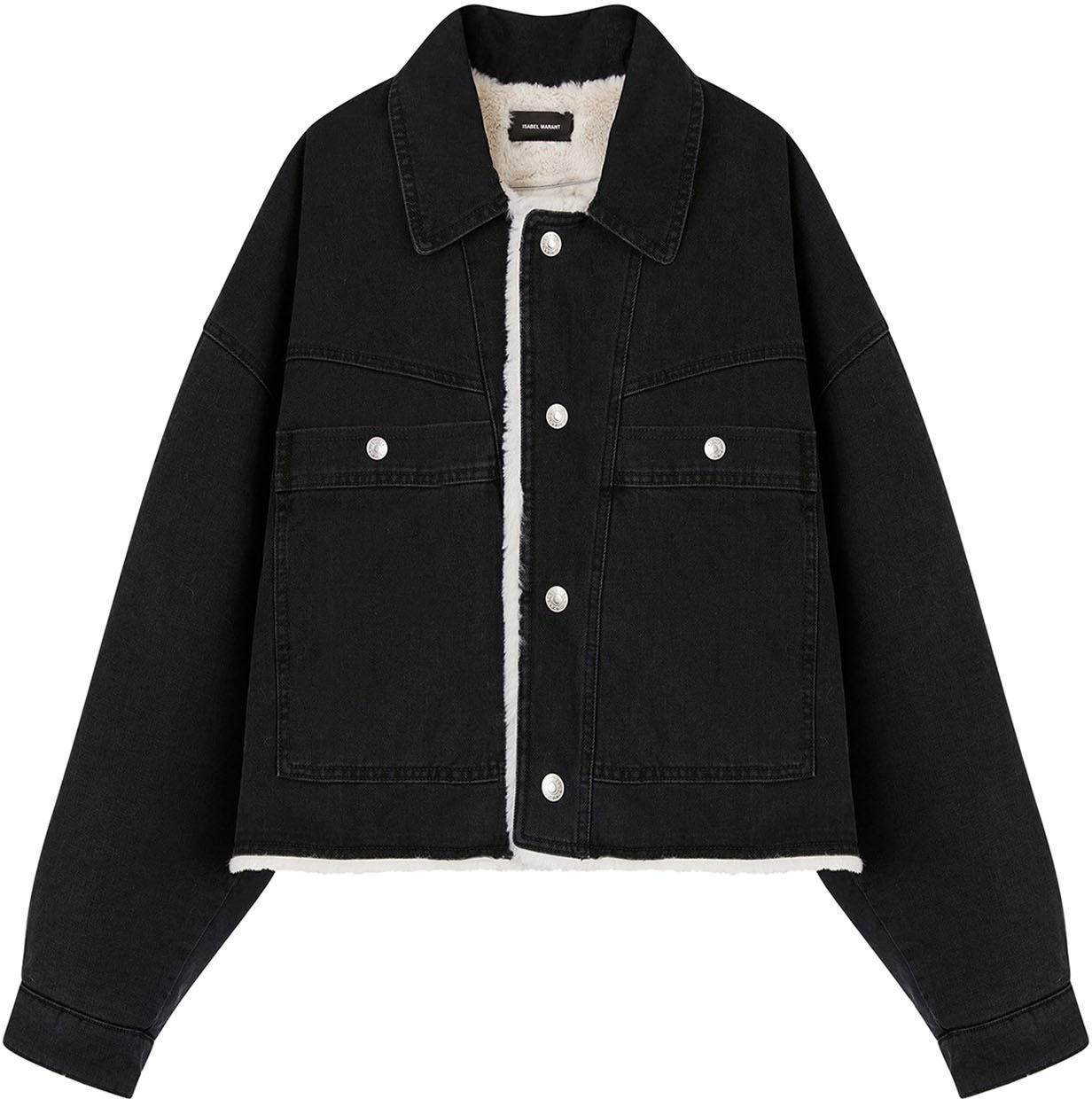 Isabel Marant denim jacket Zwart