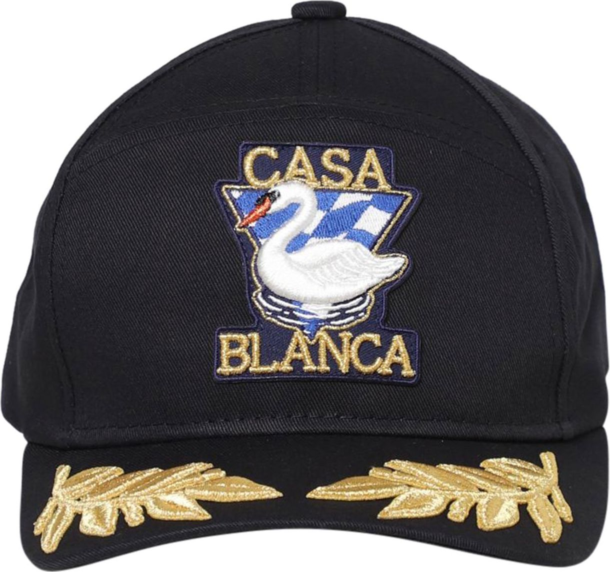 Casablanca logo-embroidered cap Zwart